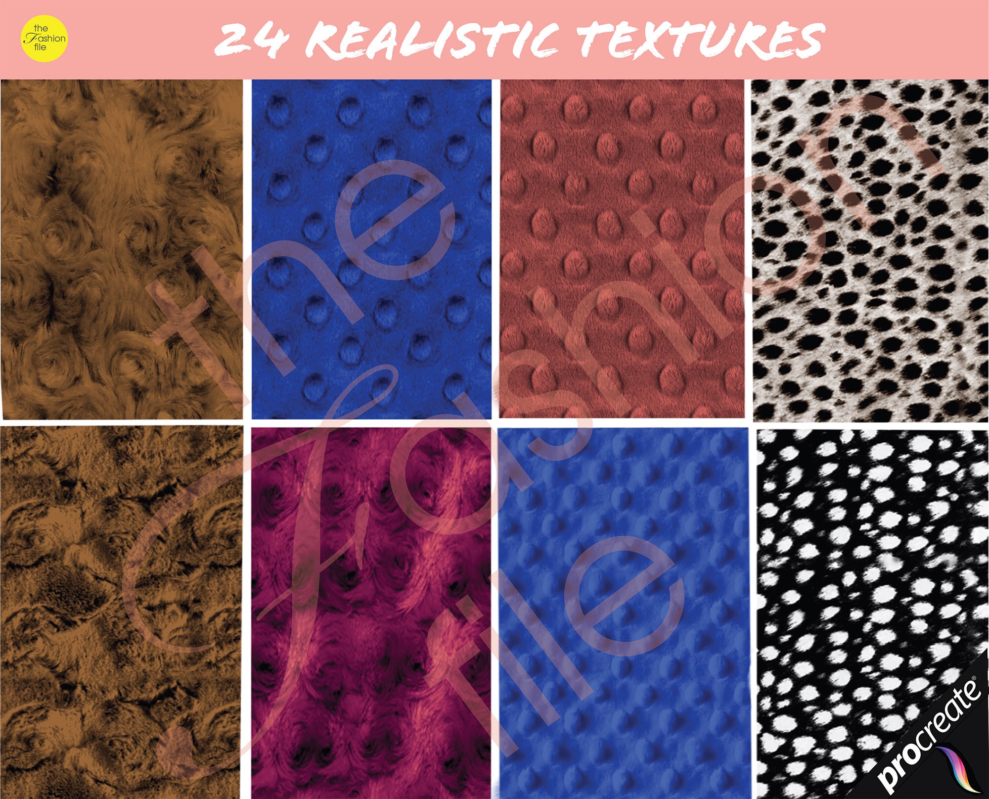 33 PROCREATE FUR TEXTURES Procreate Brush Animal Hair Etsy