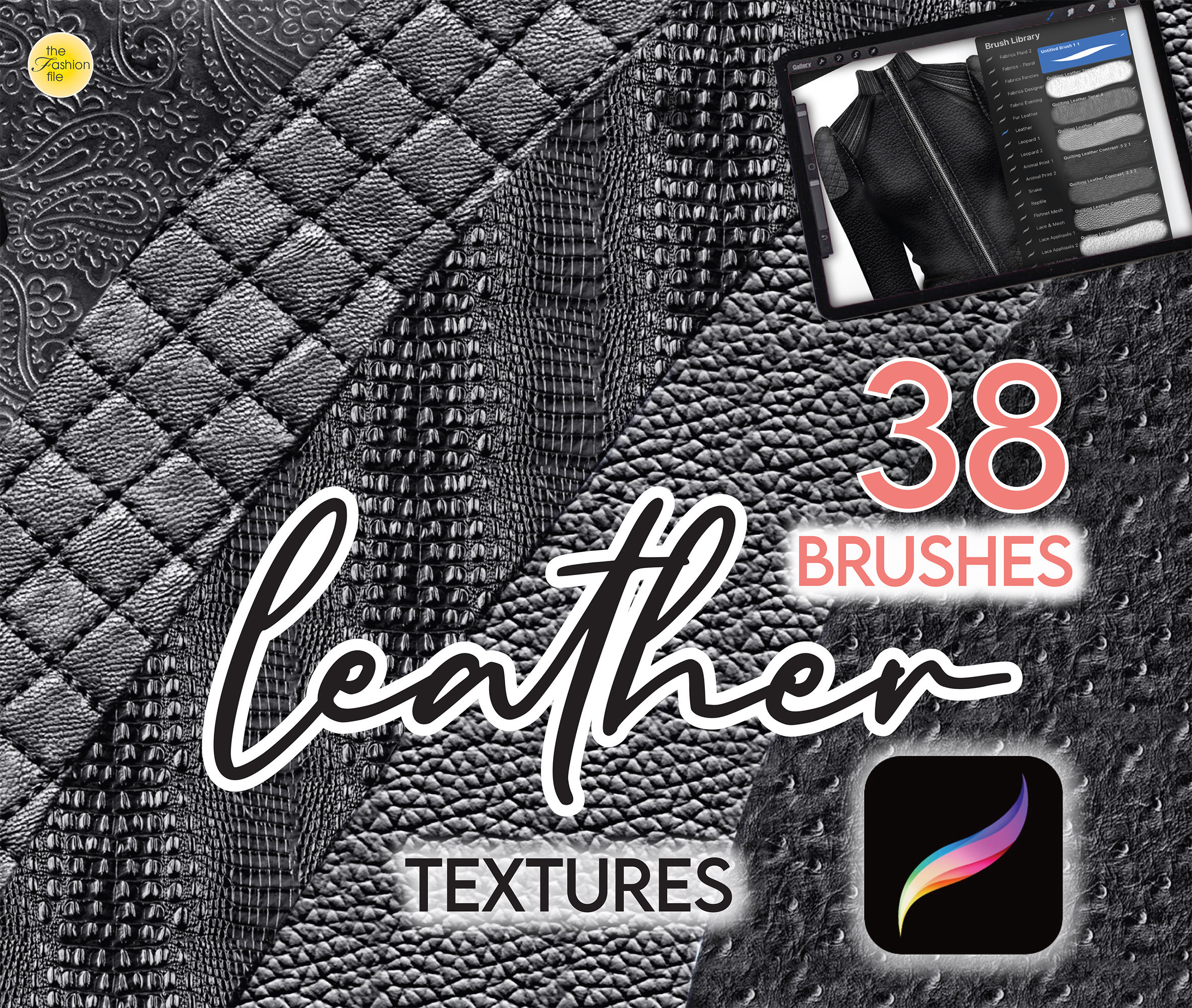 Twisted Brushes: Textures - leather