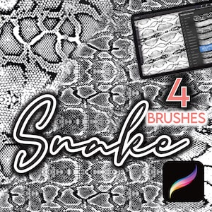 4 PROCRÉER DES TEXTURES DE SERPENT • Pinceau Cuir de reptile Conception de vêtements tendance Textile Textures de tissu Sans couture Anime Manga