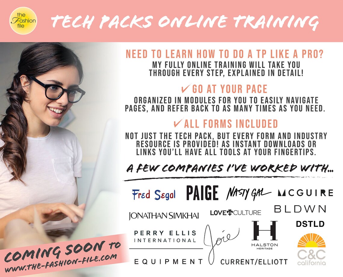 Fashion Designer BASIC TECH PACK 11 Pages Technical Package - Etsy