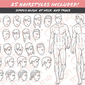 Fashion FIGURES 100 MALE POSES Templates Pack • Menswear Men Body Sketches - Printable Pdf ...