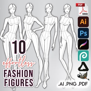 Free Printable Fashion Croquis Template - Printable Templates Free