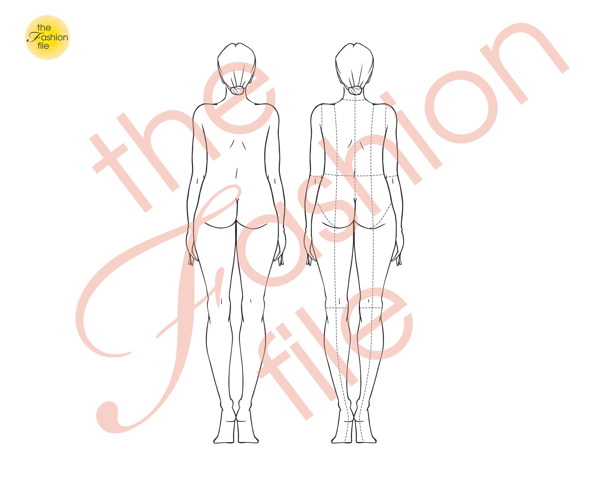10 STANDARD / REALISTIC Body Fashion Figure Templates • Pdf Ai Png for ...