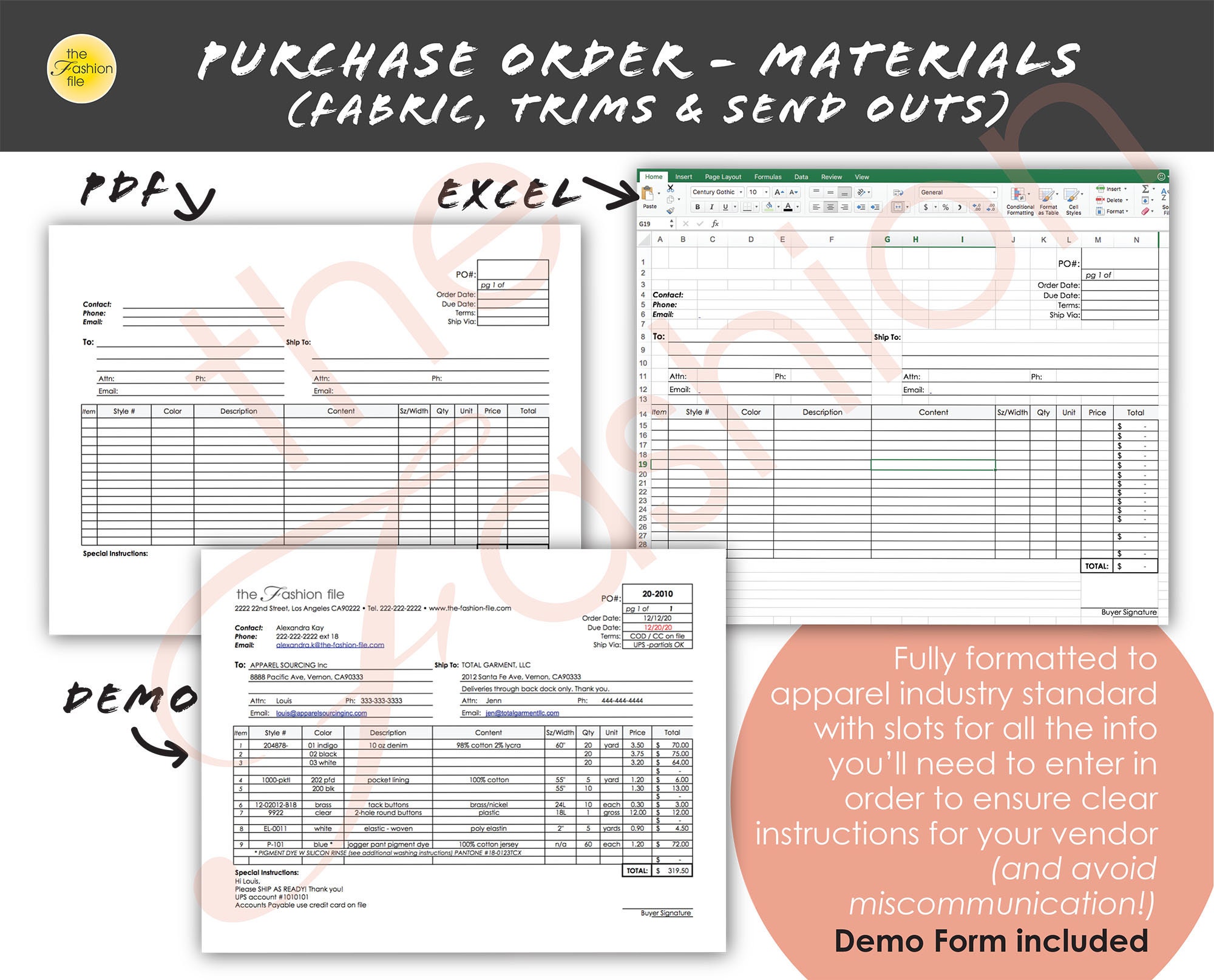 Fashion Designer FORMS TEMPLATES Pack Cost Sheet Pattern Etsy