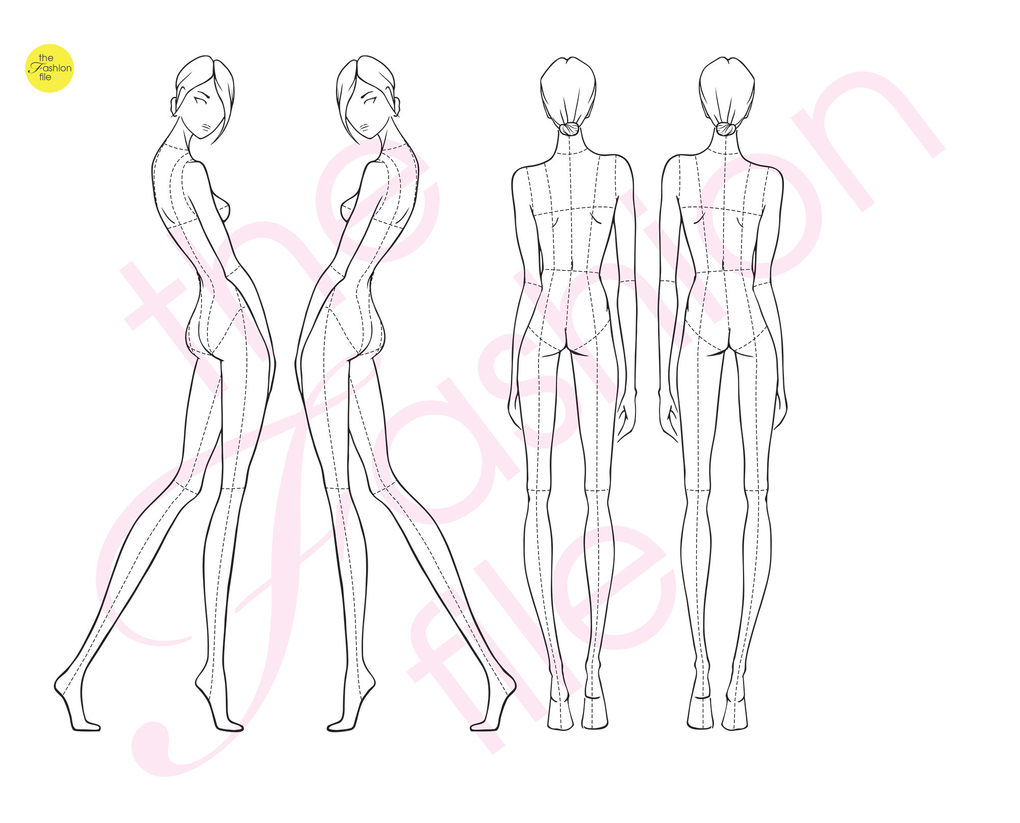 HM3: Female figure redux  Fashion drawing, Drawing templates, Fashion  figures