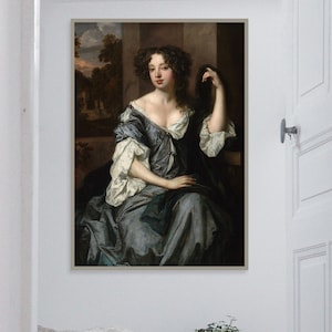 Poster Su Tela Artery8 – Ritratto Donna Del XVII Secolo, 81x61 Cm, Stampa D’Arte Moderna
