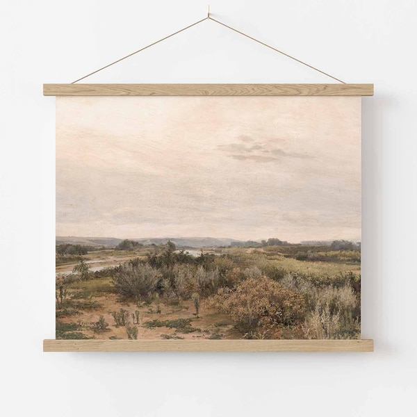 Vintage Landscape Painting | Antique Victorian Oil Painting | Romantic Wall Decor | Beautiful Vintage Fine Art Print | A2, A3, A4