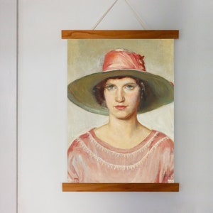 Female Portrait, Summer Wall Decor, Fine Art Print, Printed & Shipped
