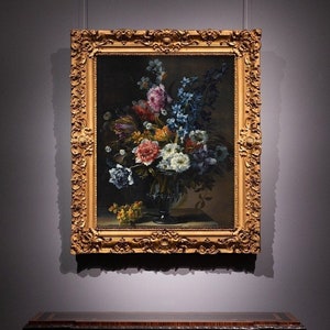 Vintage Floral Bouquet Art Print: 17th Century Botanical Wall Decor