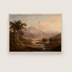 Victorian Scottish Landscape Print: Antique Fine Art (A2, A3)