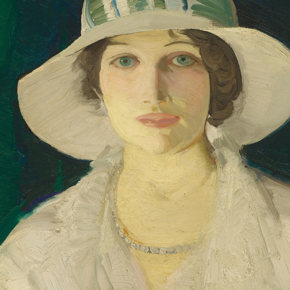 Art Deco Female Portrait Fine Art Giclee Print Vintage Oil Etsy UK