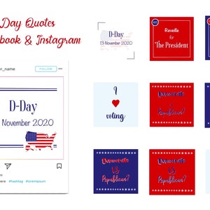 Election Day FB and IG Quote & Icon | Icon, Instagram Post, United State, Quote, Vote, Facebook post, Election Day, JPEG, Highlight Icon,