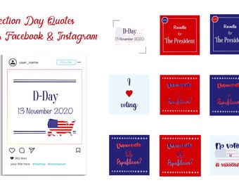 Election Day FB and IG Quote & Icon | Icon, Instagram Post, United State, Quote, Vote, Facebook post, Election Day, JPEG, Highlight Icon,