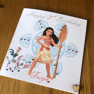 Carte d’anniversaire de Moana