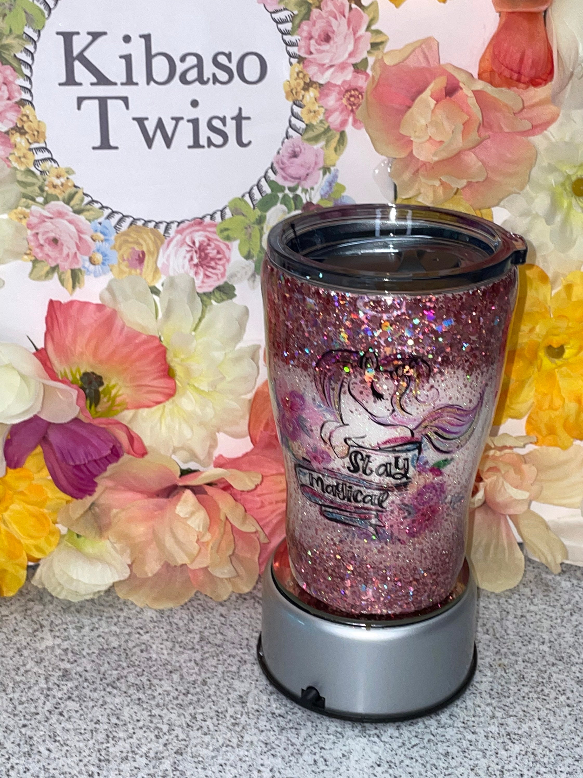 12oz custom tumbler//12oz glitter tumblers//12oz alcohol ink Etsy