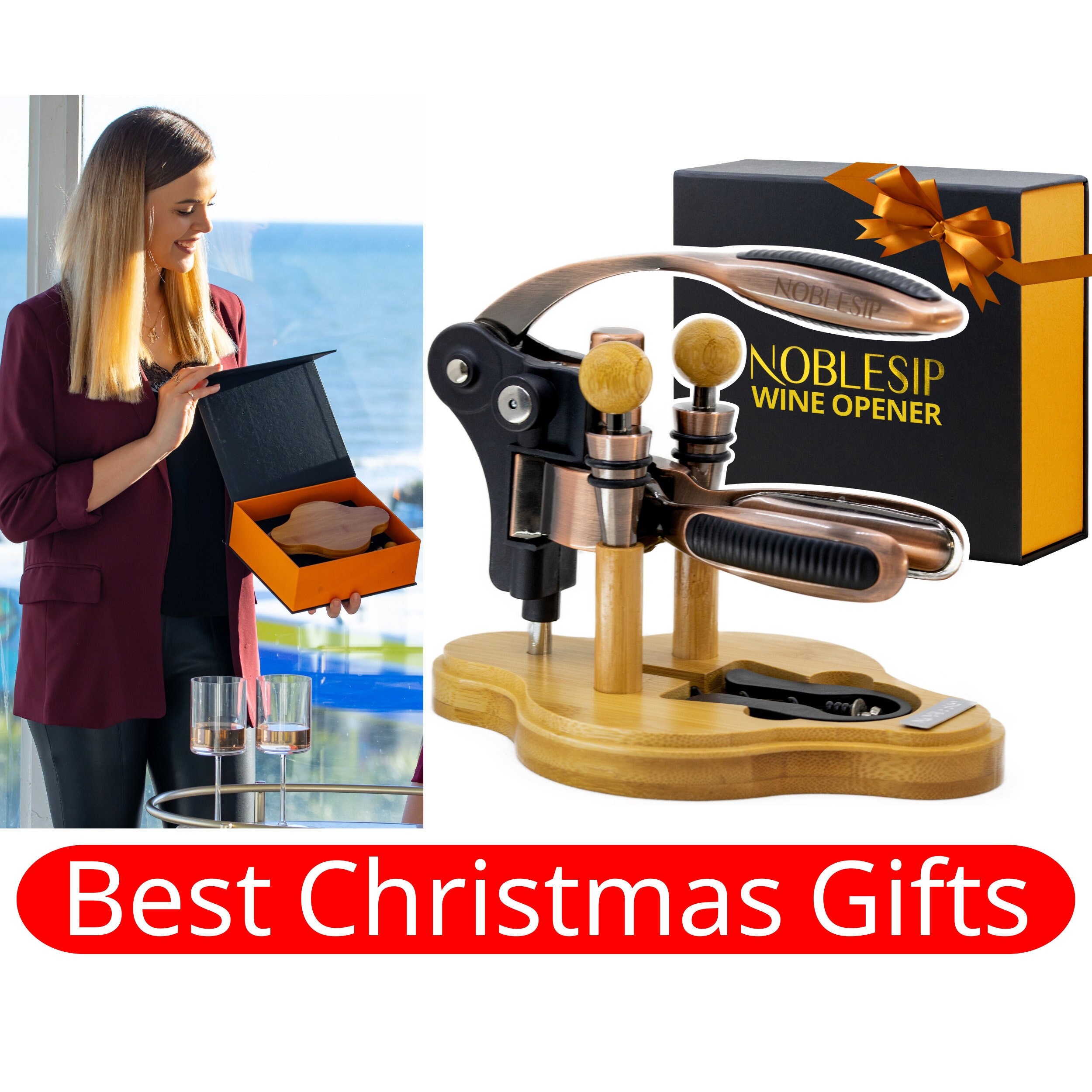 Wine Bottle Opener and Stopper Set Etsy