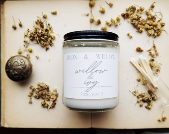 Willow and ivy candle| clean Candle |coconut soy Candle |   clean  Scented Soy Candle |