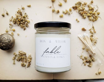 FABLE | Birchwood |  pine | Cozy Candle | Soy Wax Candle | mens gift | Relaxing | Housewarming | candle | minimalist