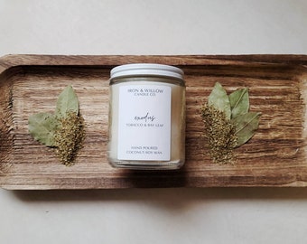 Tobacco & Bay Leaf Candle | Men's Candle | Soy Wax Candle | Groomsmen gift | Relaxing Candle | Masculine scent | Mens fragrance | earthy