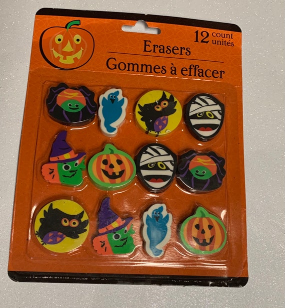 Vintage Inspired Halloween Erasers 12 count6 different Etsy