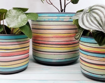 Large Planters- Eco friendly indoor plant pots, sustainable and colourful plant holders