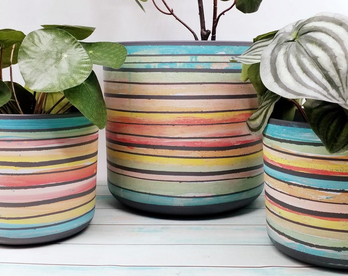 Large Planters- Eco friendly indoor plant pots, sustainable and colourful plant holders