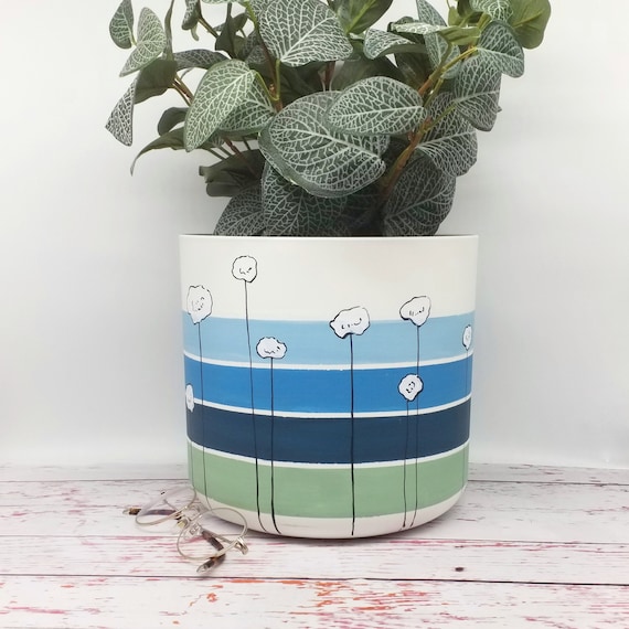 Stickers 3D plantes dans les pots designs 60 x 60 cm