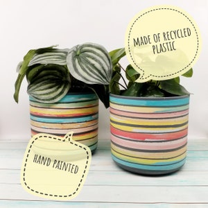 Large Planters Eco friendly indoor plant pots, sustainable and colourful plant holders image 4