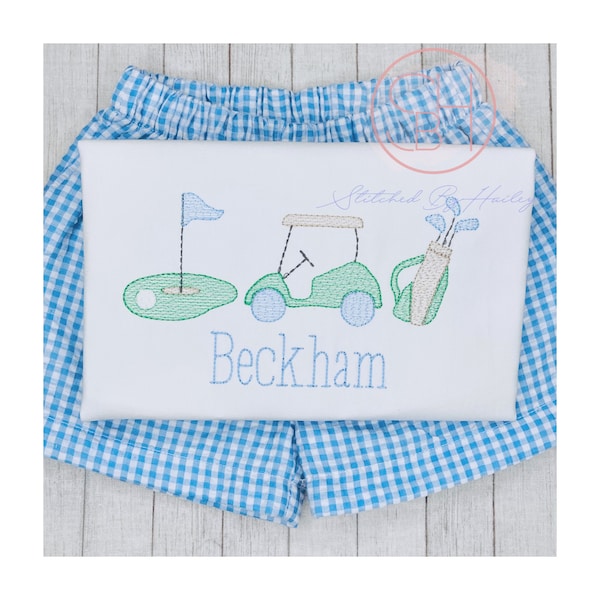 Boys Personalized Golf Shirt