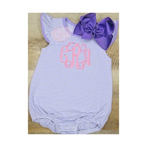 Monogram Bubble, Baby Girl Personalized Outfit