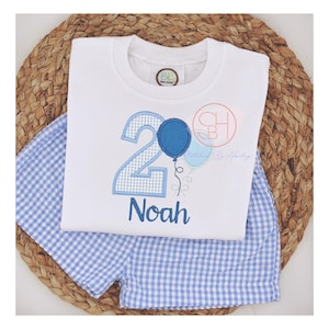 Personalized Embroidered Boys Birthday Shirt: Any Age