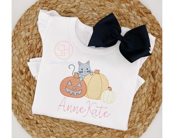 Personalized Girls' Pumpkin Patch Shirt: Fall Toddler Top