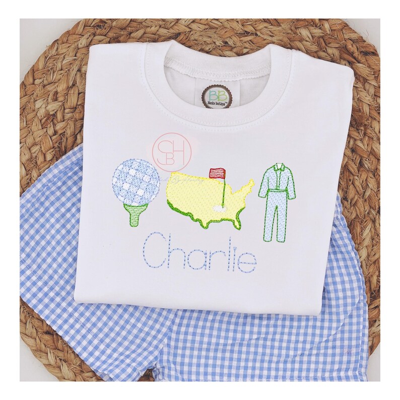 Boys Golf Shirt, Boys Personalized Golf Shirt Embroidered With Name Etsy