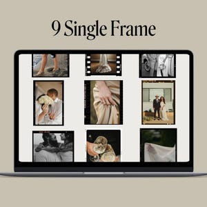 Showit Polaroid and Film Frames Add-On Template | Retro Film Inspired Photo Frames | Website Gallery Design for Photographers image 3