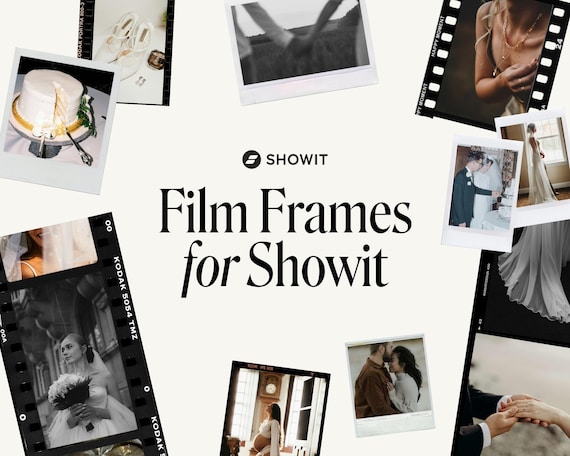 Showit Polaroid and Film Frames Add-On Website Template
