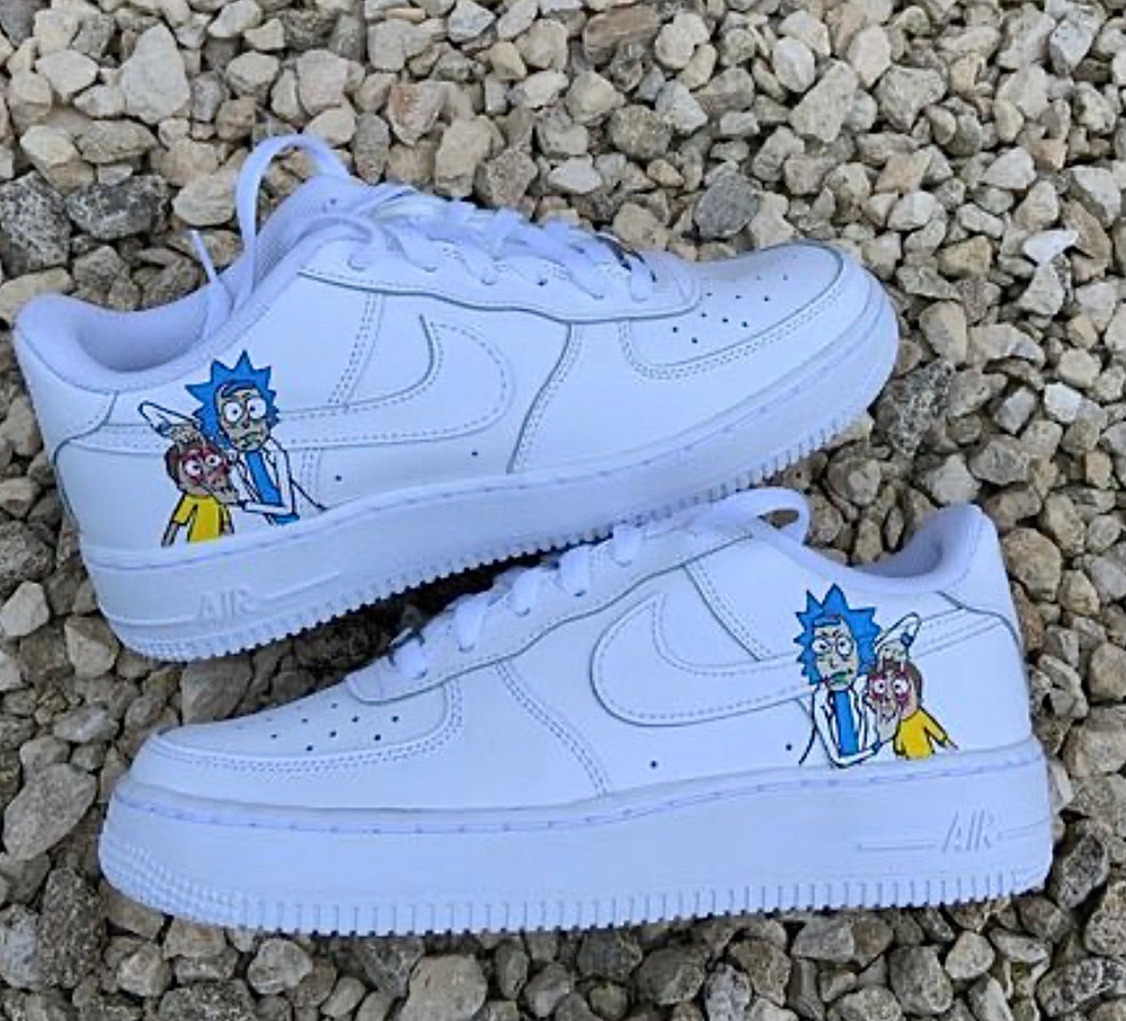rick and morty black air force 1