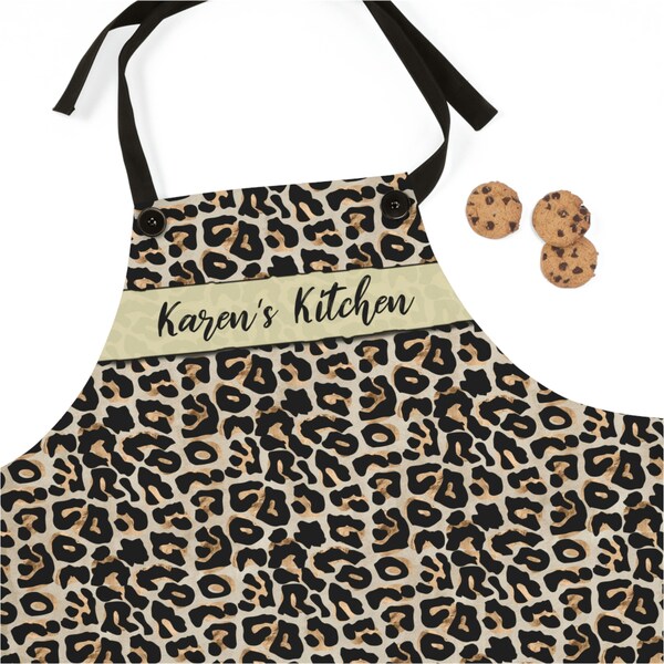 Leopard Apron Etsy