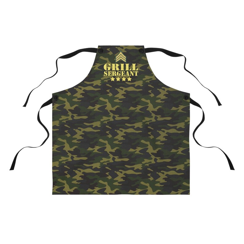 Green Camo - Grill Sergeant Apron: Cooking Apparel Gift image 4