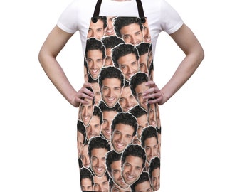Personalized Faces Chef Apron: Custom Photo Gift - Fun Apron
