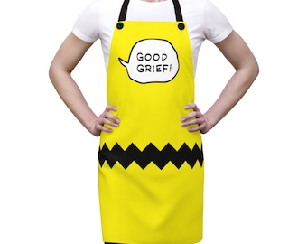 Comic Strip Chef Apron: "Good Grief" - Charlie Brown Inspired