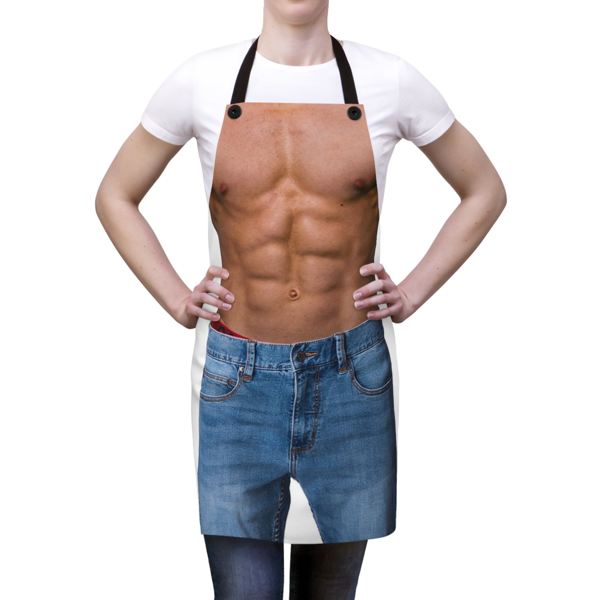 Six Pack Abs Costume SVG Printed Muscle Halloween Men Funny 