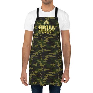 Green Camo - Grill Sergeant Apron: Cooking Apparel Gift image 5