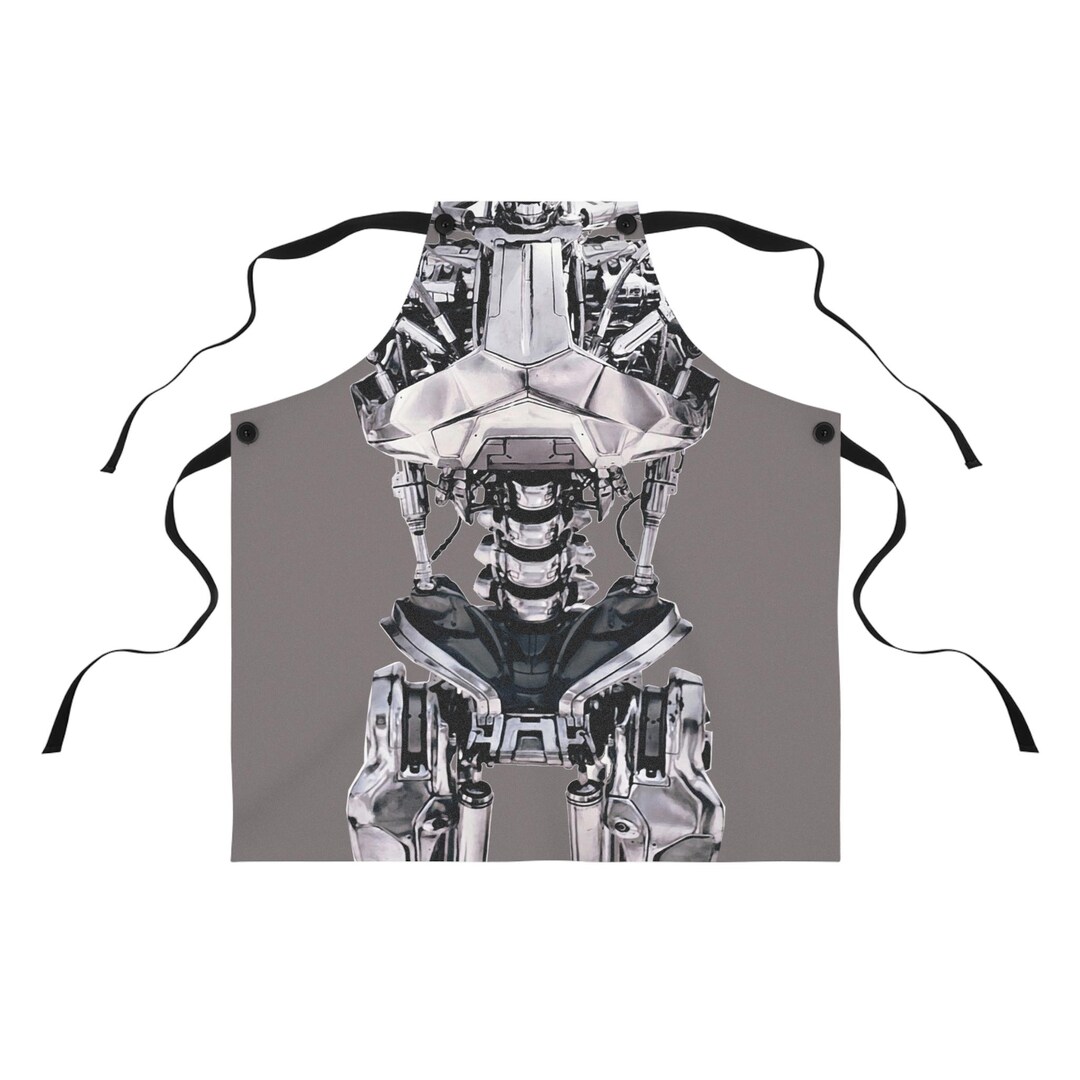 Terminator Endoskeleton Chef Apron: Sci-fi Cooking Gift, Robot Gag Gift ...