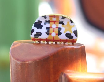 Toy Cowboy Hair Claw Clip