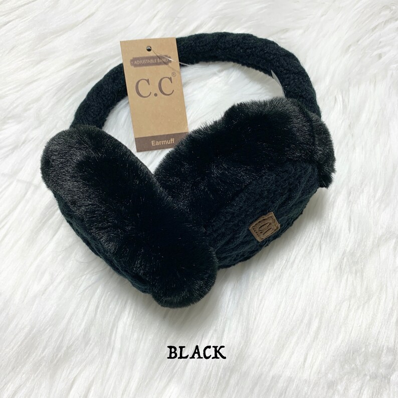 C.C Knit Earmuffs Warm Ear Muffs Winter Accessories Premium Etsy