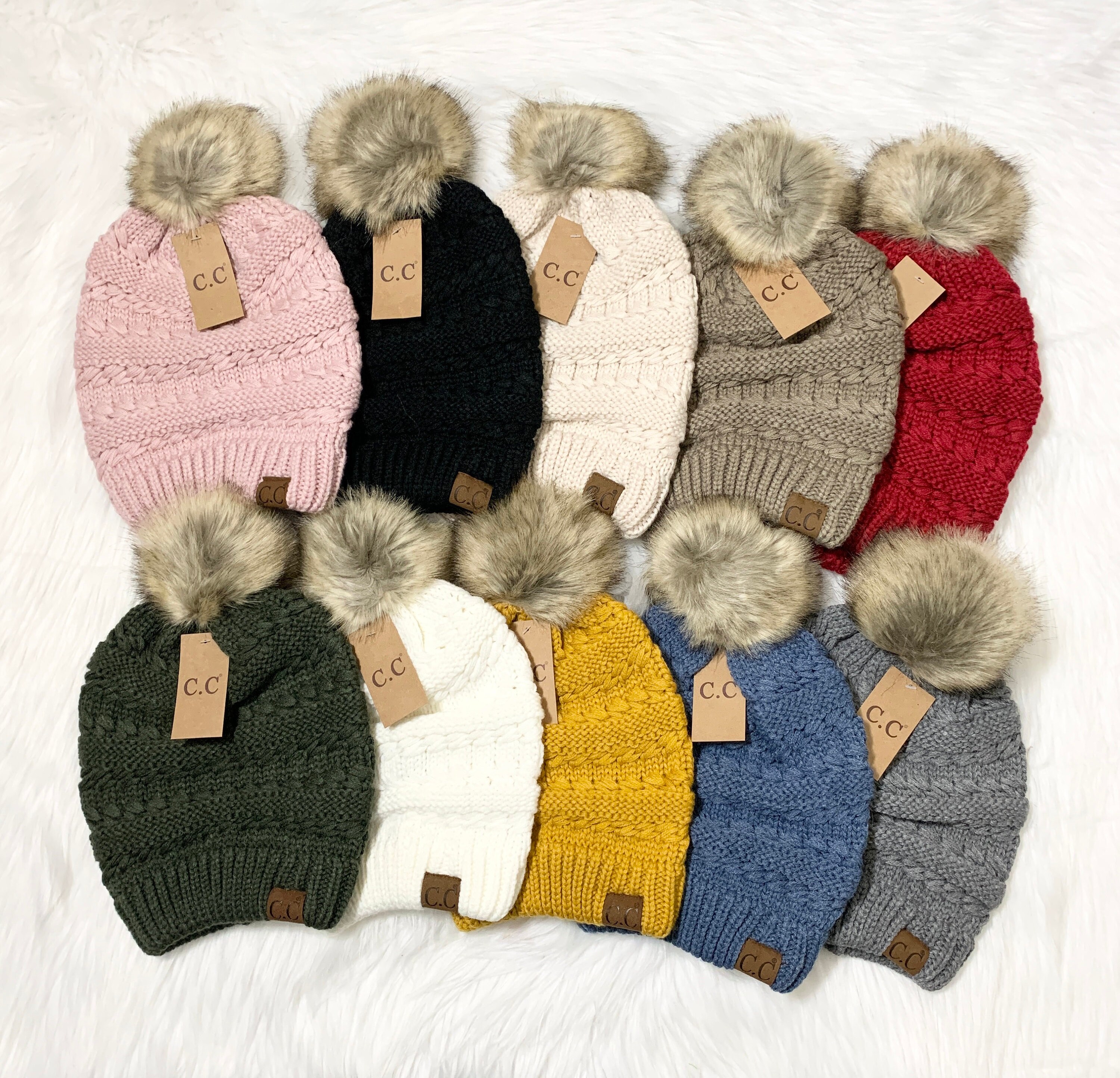 C.C Beanies Slouchy Pom Beanie for 