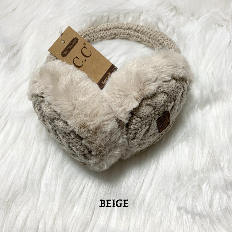 C.C Knit Earmuffs Warm Ear Muffs Winter Accessories Premium Etsy