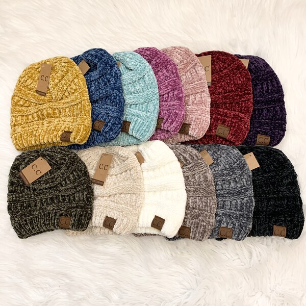 Label Jae Vintage Hand Stitched Chenille Patch Beanie - FINAL SALE