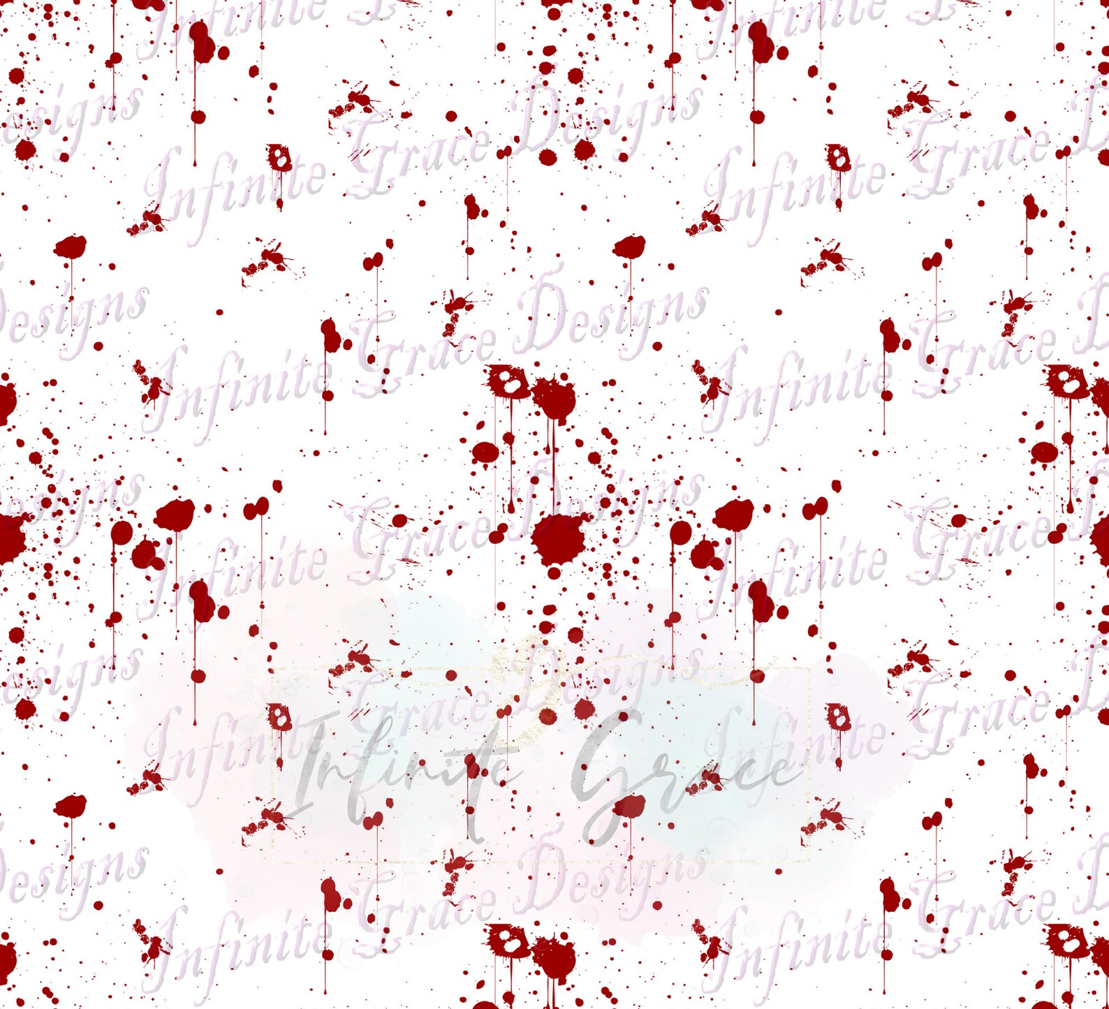 Blood Splatter Seamless Scrapbooking Digital Paper INSTANT Etsy