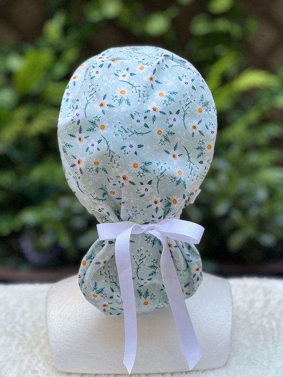 scrub caps,scrub caps for women,  scrub caps for women ponytail,  womens scrub caps,  surgical scrub caps, satin lined scrub cap